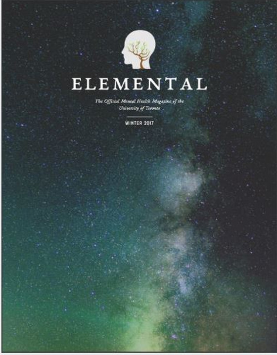 Elemental Magazine Issue 1, Mental Health Supports, Winter 2017, founded and edited by Rachel Dragas