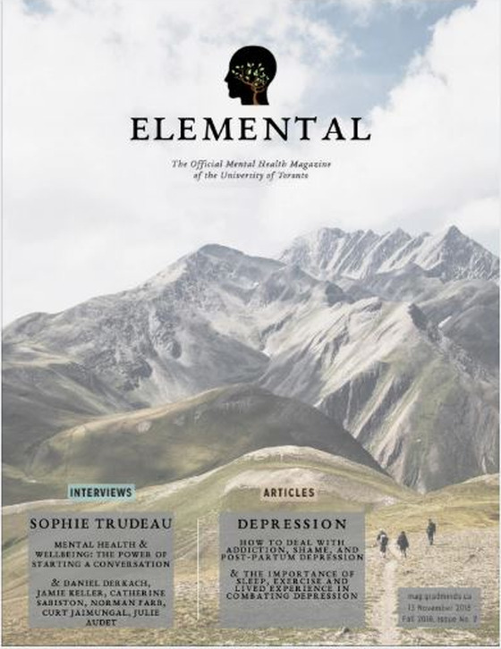 Elemental Magazine Issue 2, Depression, Fall 2018, edited by Rachel Dragas
