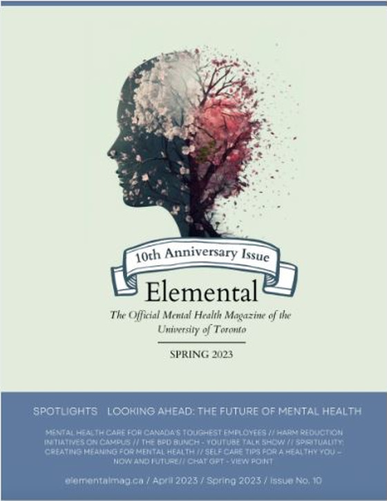 Elemental Magazine Issue 10, Looking Ahead, The Future of Mental Health, 10th Anniversary Issue, Spring 2023